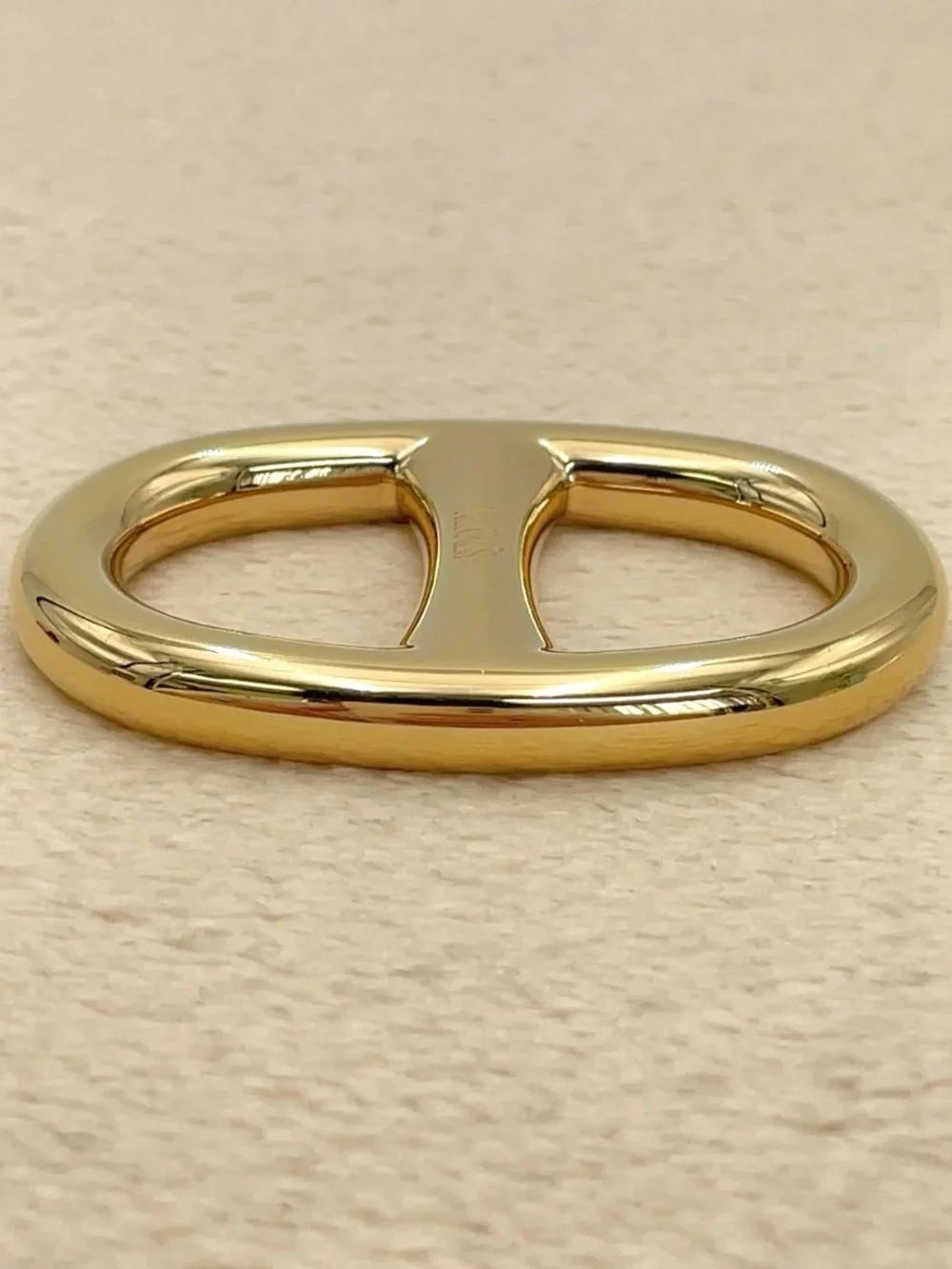 Auth Hermes Chaine d'Ancre Scarf Ring